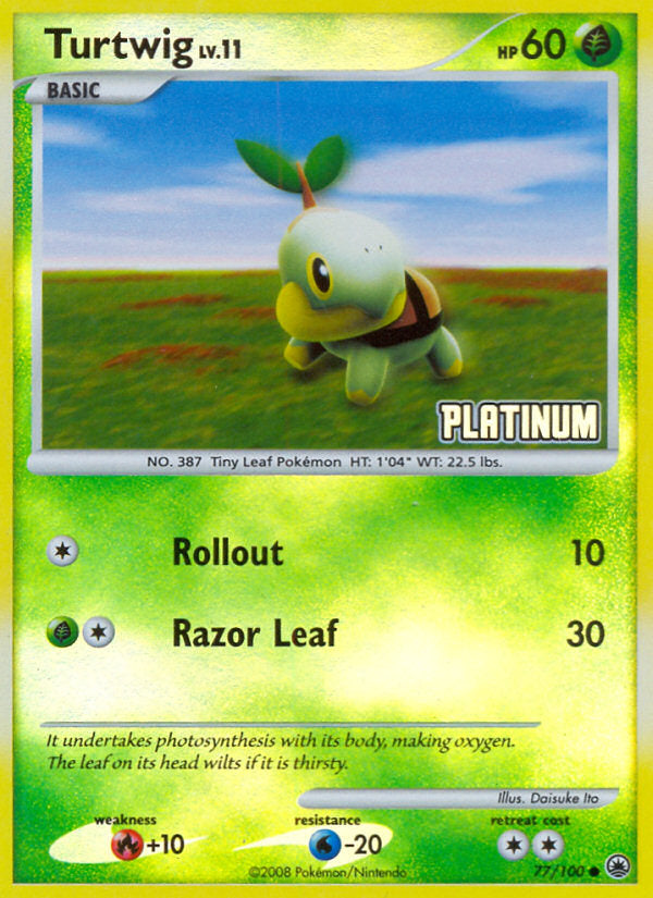 Majestic Dawn Turtwig #77 Promo